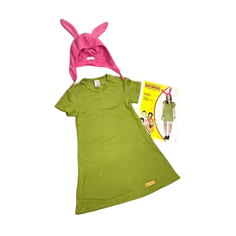 Bobs Burgers Louise Belcher Costume Spirit Halloween Pink Bunny Ears NO DOLL